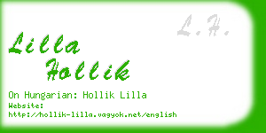 lilla hollik business card